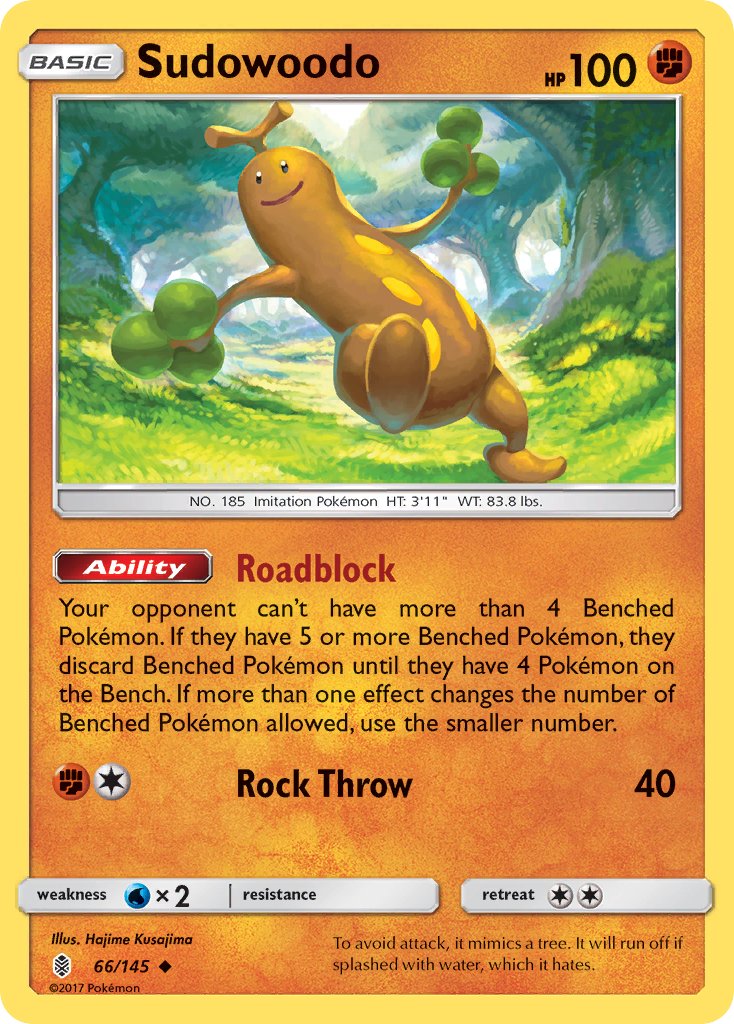 Sudowoodo - 66/145 - Guardians Rising - Card Cavern