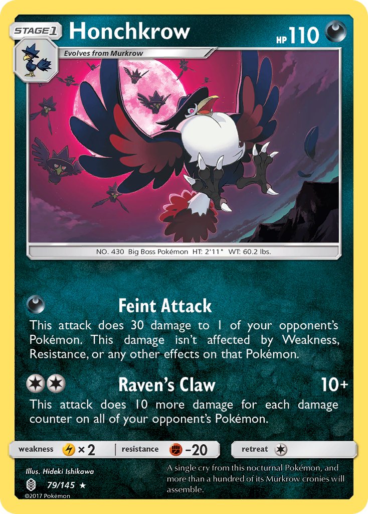 Honchkrow - 79/145 - Guardians Rising - Card Cavern