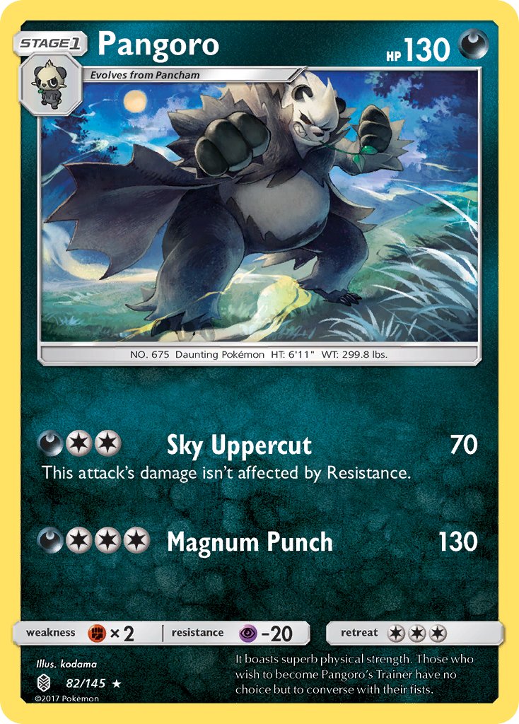 Pangoro - 82/145 - Guardians Rising - Card Cavern