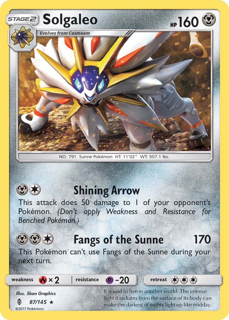 Solgaleo - 87/145 - Guardians Rising - Card Cavern