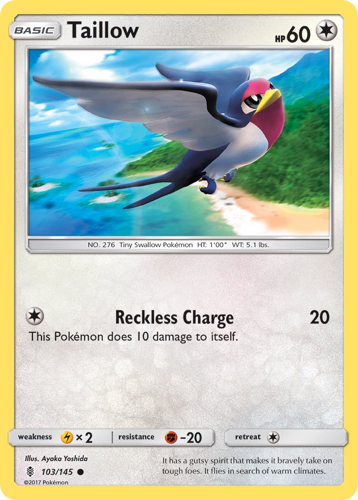 Taillow - 103/145 - Guardians Rising - Card Cavern