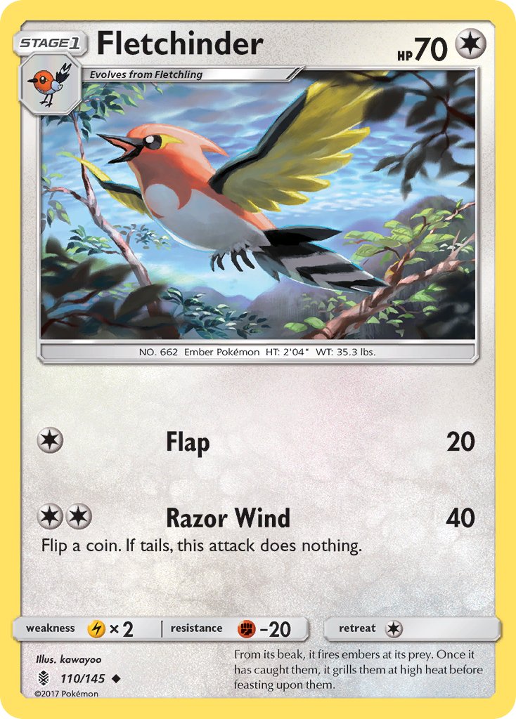 Fletchinder - 110/145 - Guardians Rising - Card Cavern