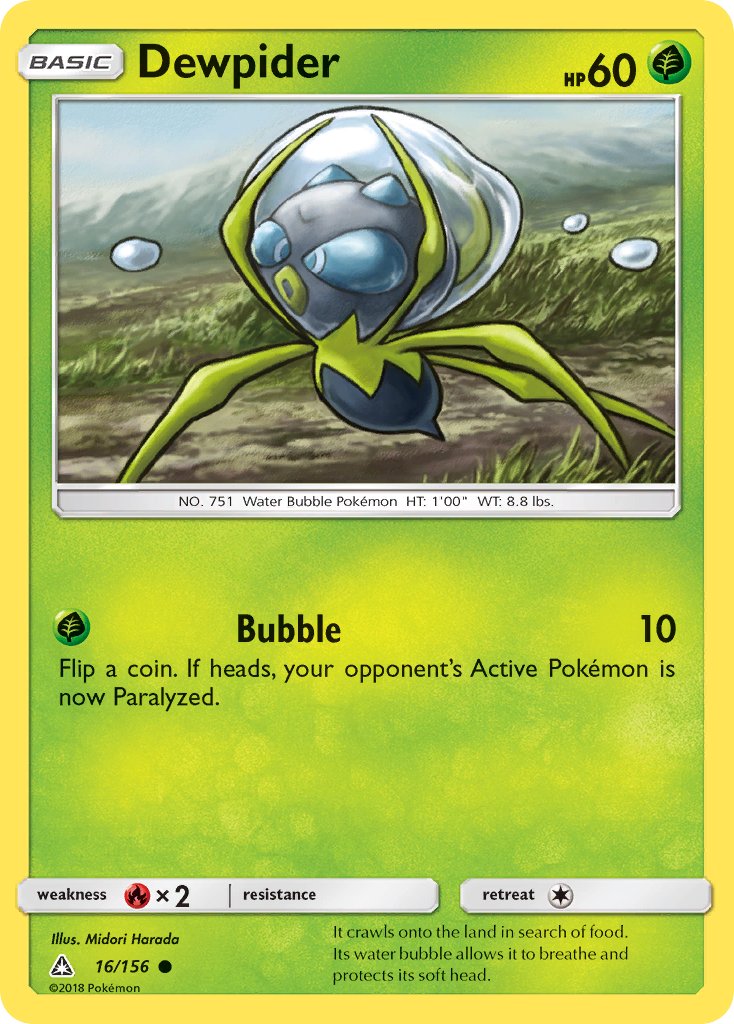 Dewpider - 16/156 - Ultra Prism - Card Cavern