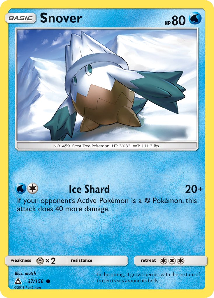 Snover - 37/156 - Ultra Prism - Card Cavern