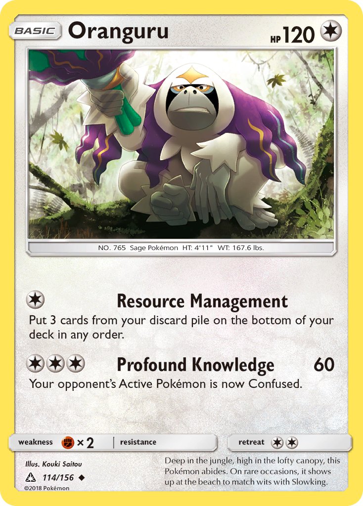 Oranguru - 114/156 - Ultra Prism - Card Cavern
