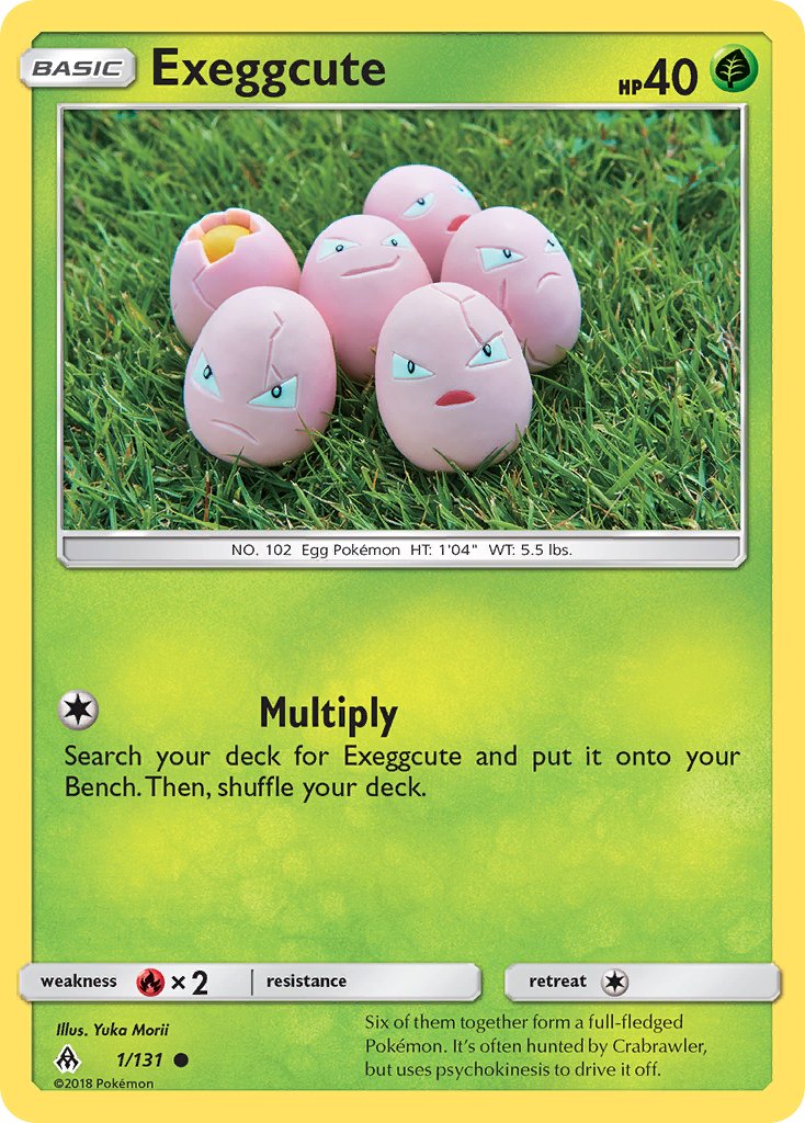 Exeggcute - 1/131 - Forbidden Light - Card Cavern