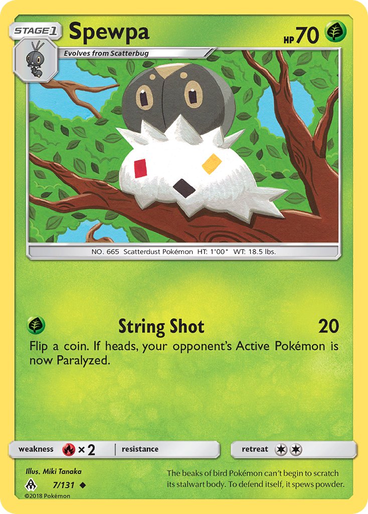Spewpa - 7/131 - Forbidden Light - Card Cavern