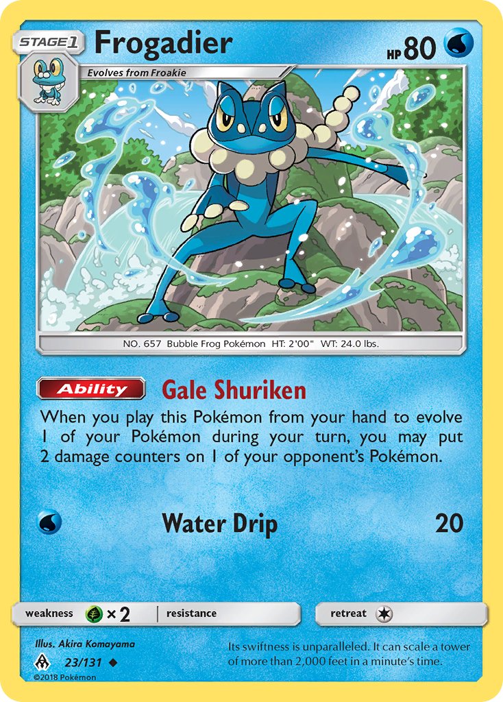 Frogadier - 23/131 - Forbidden Light - Card Cavern