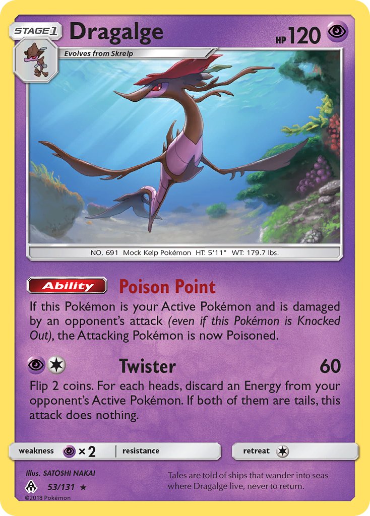 Dragalge - 53/131 - Forbidden Light - Card Cavern