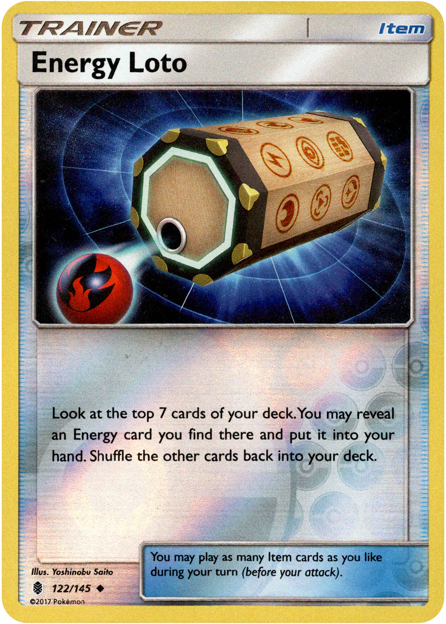 Energy Loto - 122/145 - Guardians Rising - Reverse Holo - Card Cavern