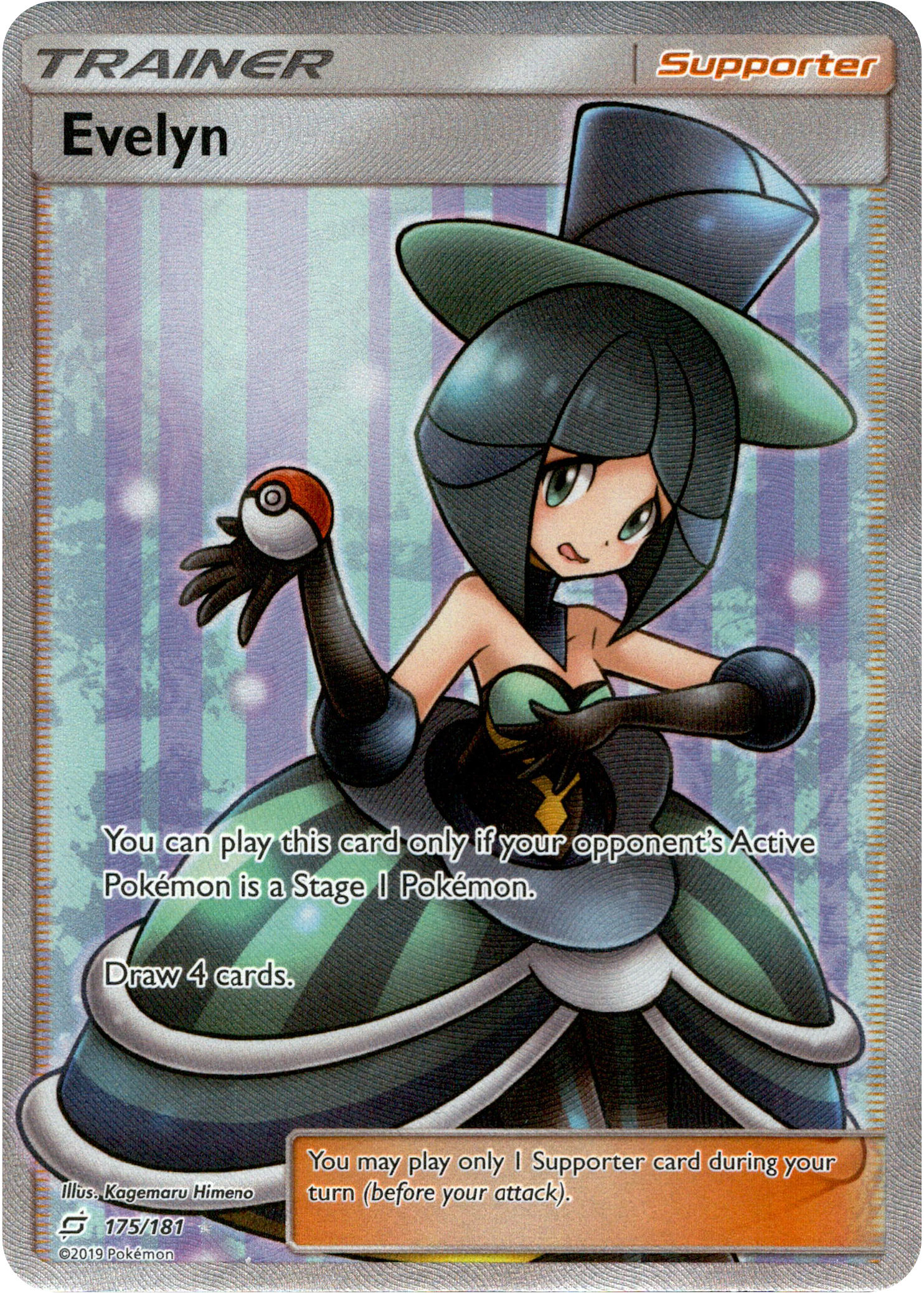 Evelyn Full Art - 175/181 - Team Up - Holo - Card Cavern