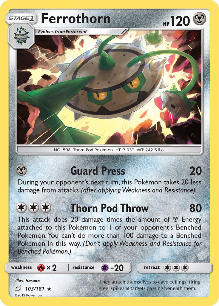 Ferrothorn - 103/181 - Team Up - Card Cavern