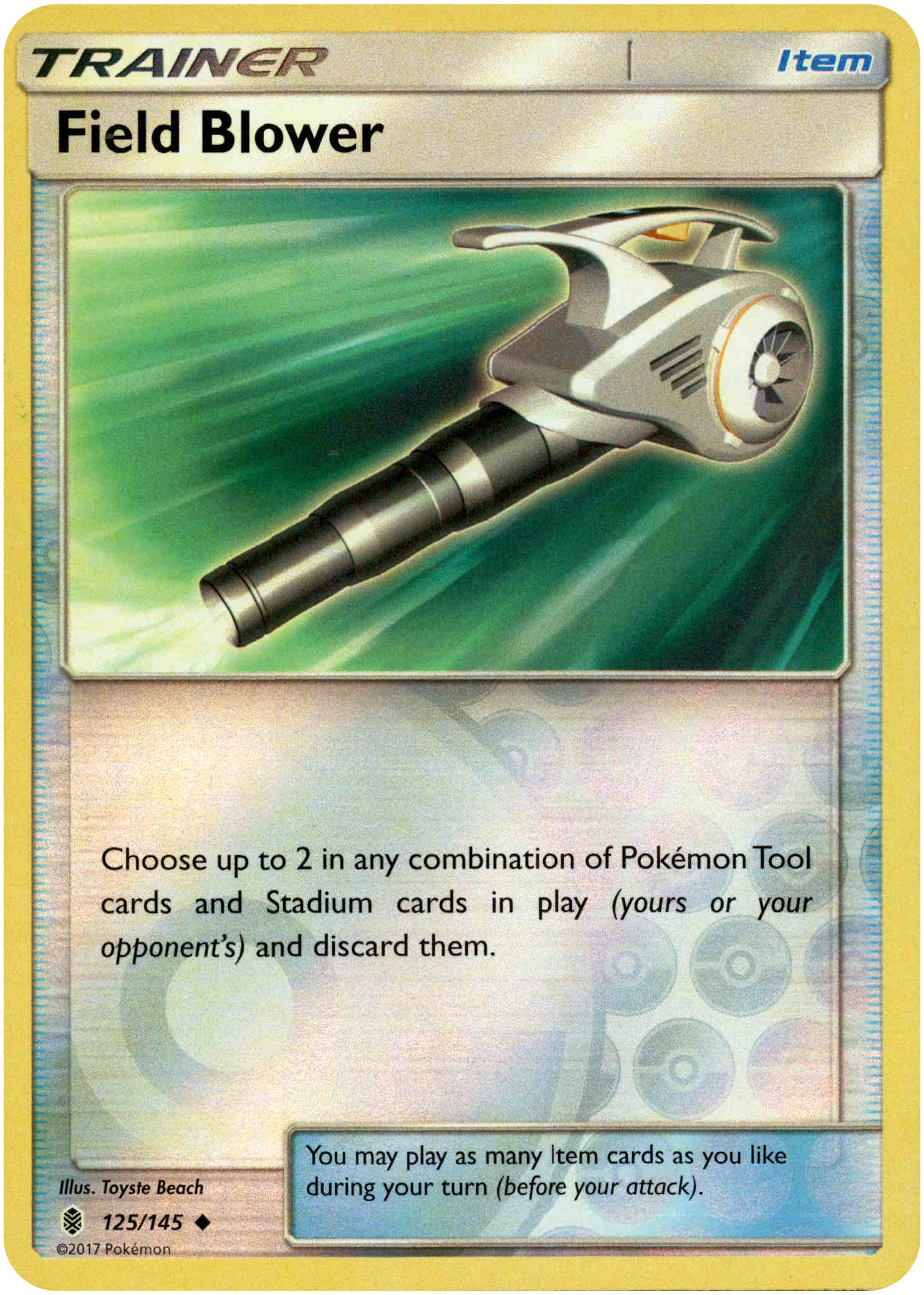 Field Blower - 125/145 - Guardians Rising - Reverse Holo - Card Cavern