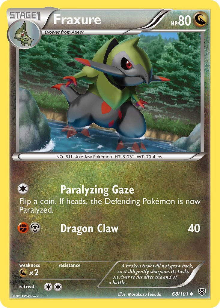 Fraxure - 68/101 - Plasma Blast - Card Cavern