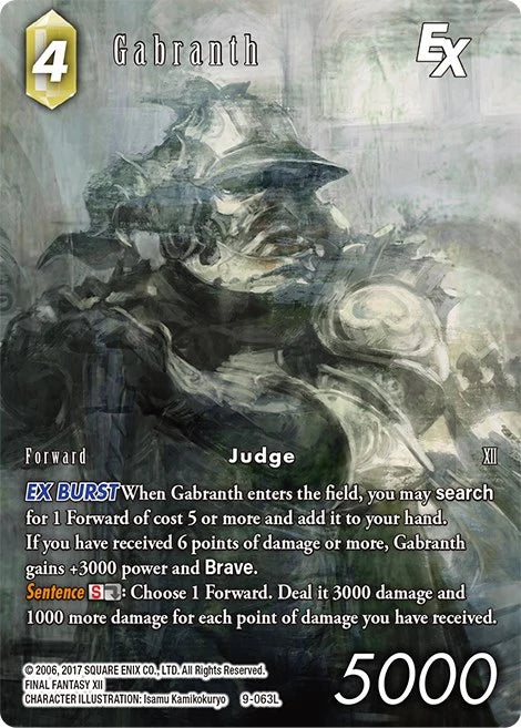 Gabranth Full Art - 9-063L - Opus IX - Foil - Card Cavern