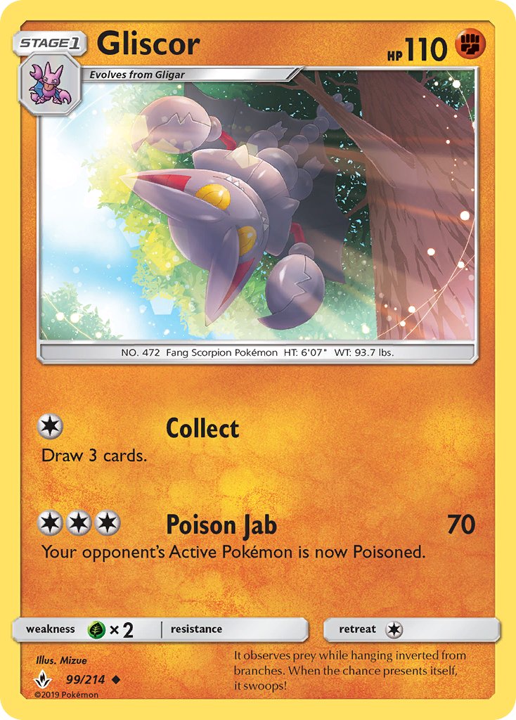 Gliscor - 99/214 - Unbroken Bonds - Card Cavern