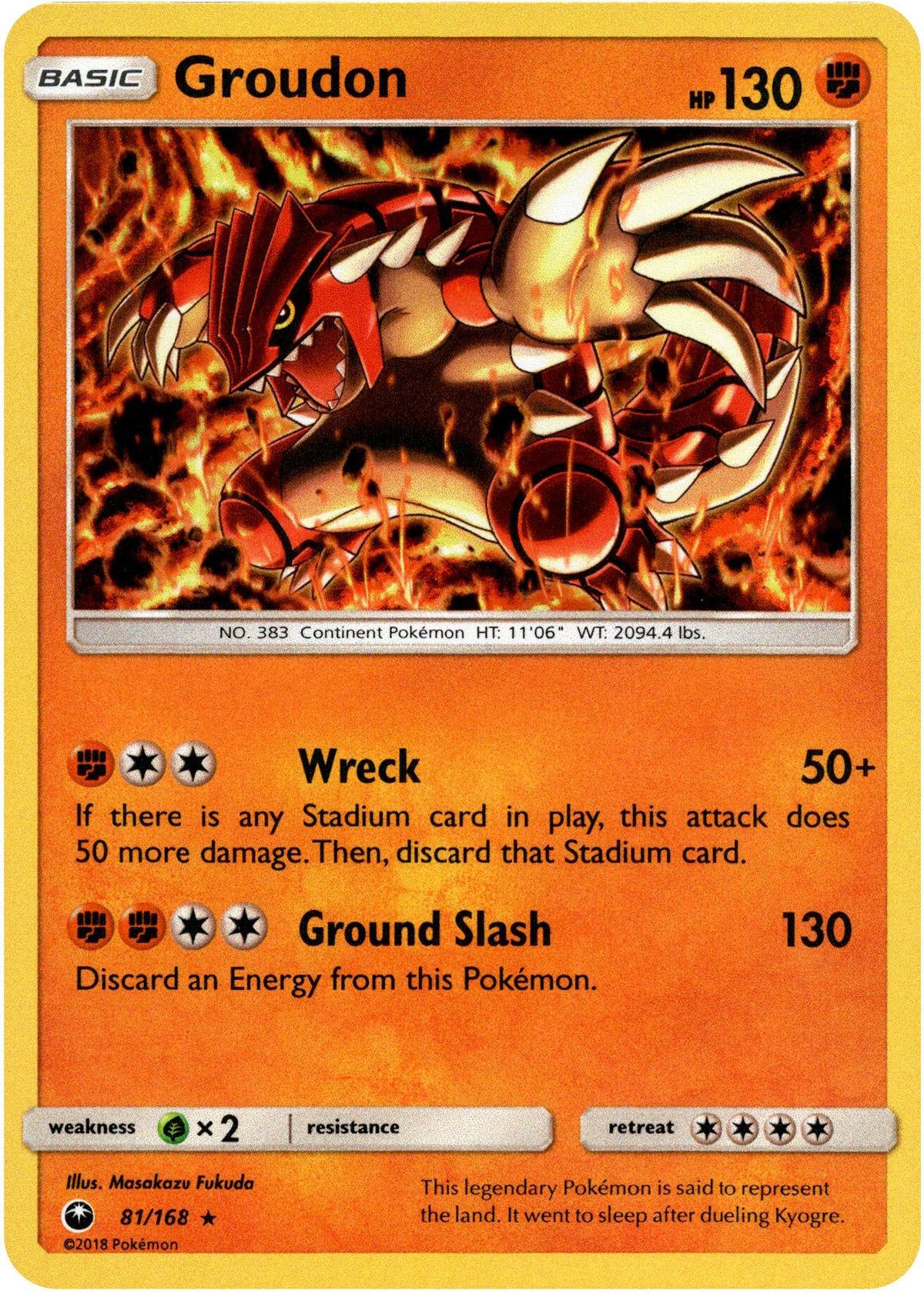 Groudon - 81/168 - Celestial Storm - Holo - Card Cavern