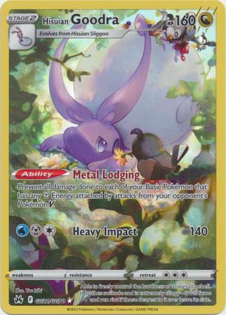 hisuian goodra pokemon card value Hisuian Goodra - GG21/GG70 - Crown Zenith