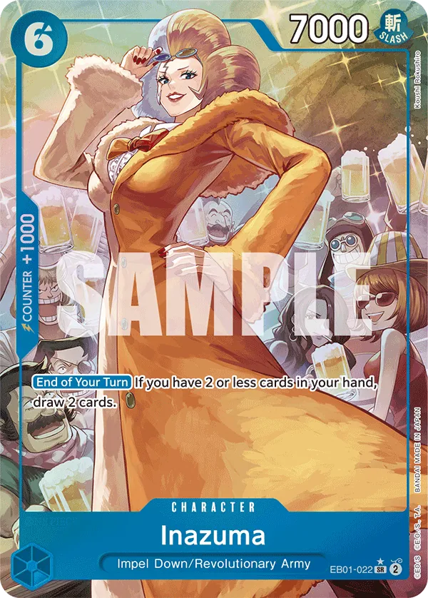 Inazuma Alternate Art - EB01-022SR - Memorial Collection - Foil - Card Cavern