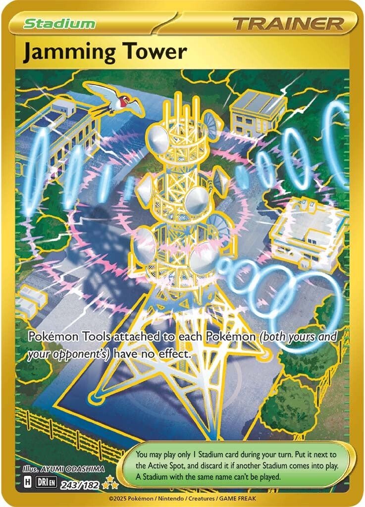 Jamming Tower - 243/182 - Destined Rivals - Holo - Card Cavern