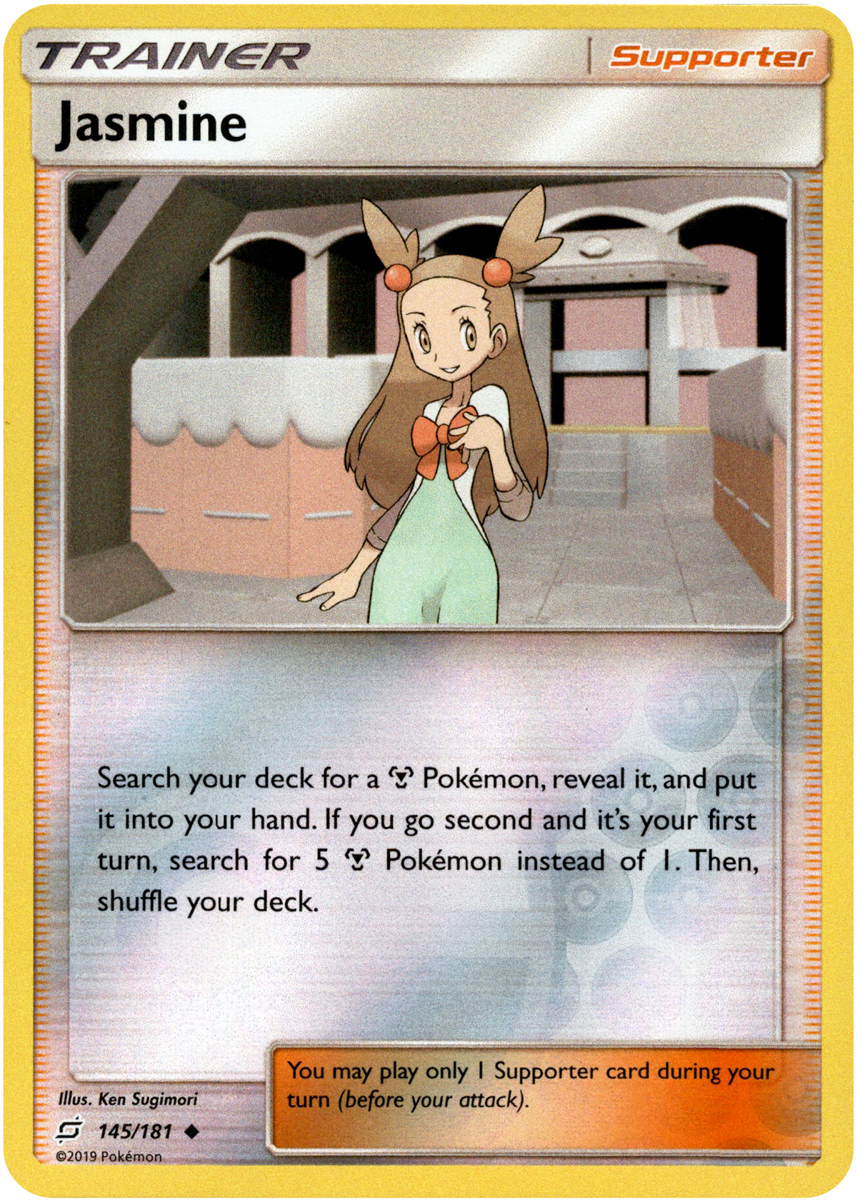 Jasmine - 145/181 - Team Up - Reverse Holo - Card Cavern