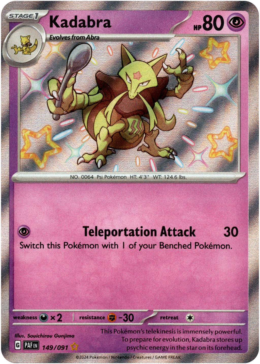 Kadabra - 149/091 - Paldean Fates