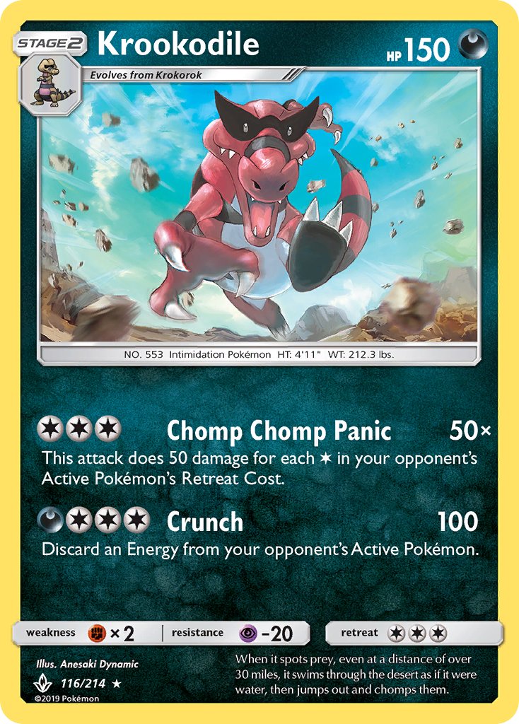 Krookodile - 116/214 - Unbroken Bonds - Card Cavern