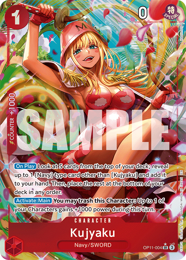 Kujyaku Alternate Art - OP11-004 SR - A Fist of Divine Speed - Foil - Card Cavern