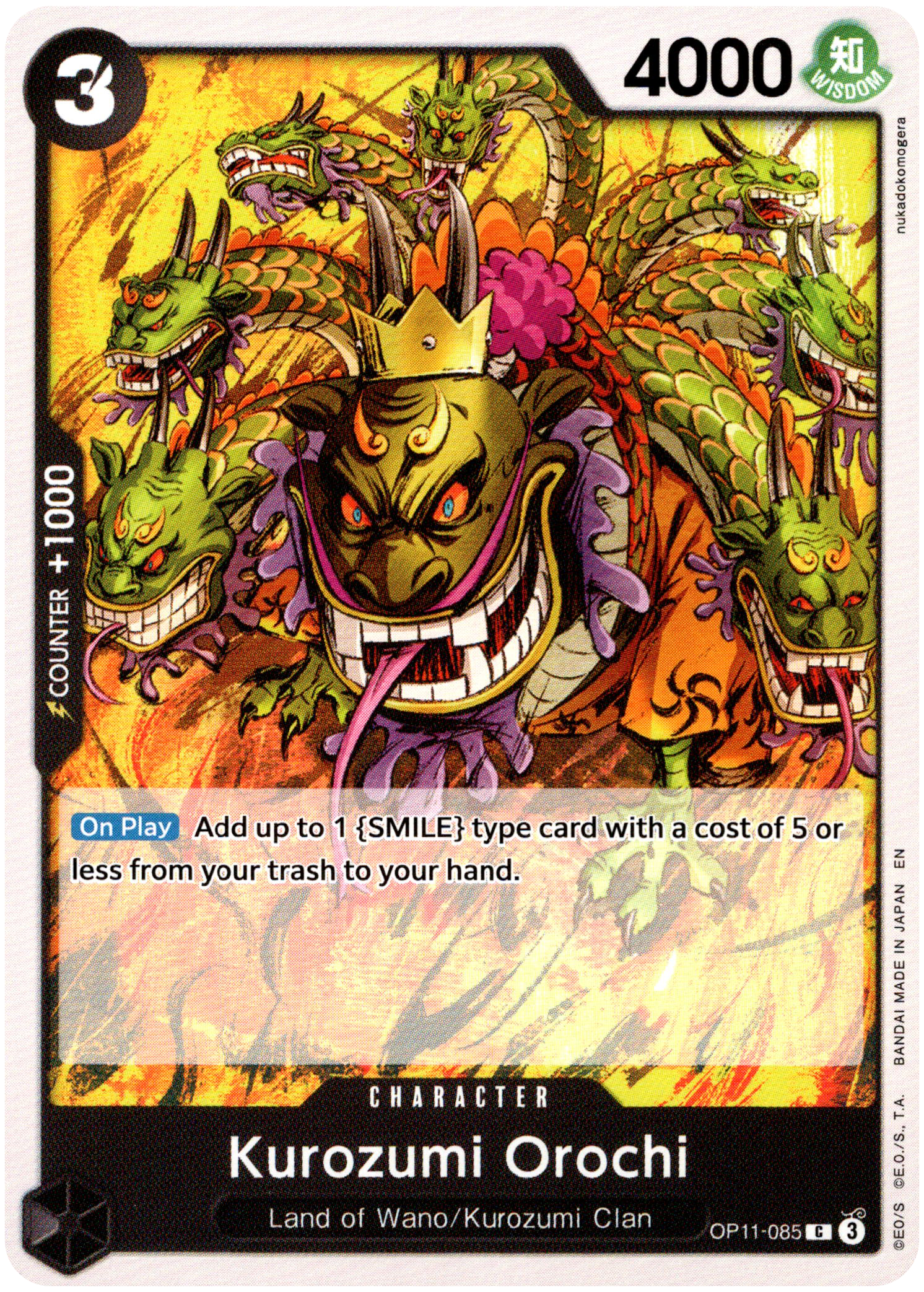 Kurozumi Orochi - OP11-085 C - A Fist of Divine Speed - Card Cavern