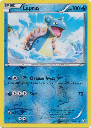 Lapras - 17/101 - Plasma Blast - Reverse Holo - Card Cavern