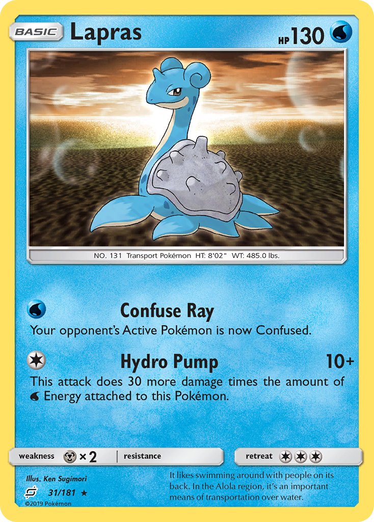 Lapras - 31/181 - Team Up - Card Cavern