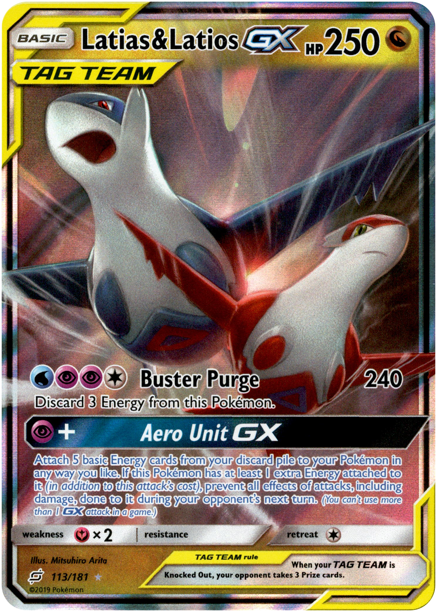 Latias & Latios GX - 113/181 - Team Up - Holo - Card Cavern
