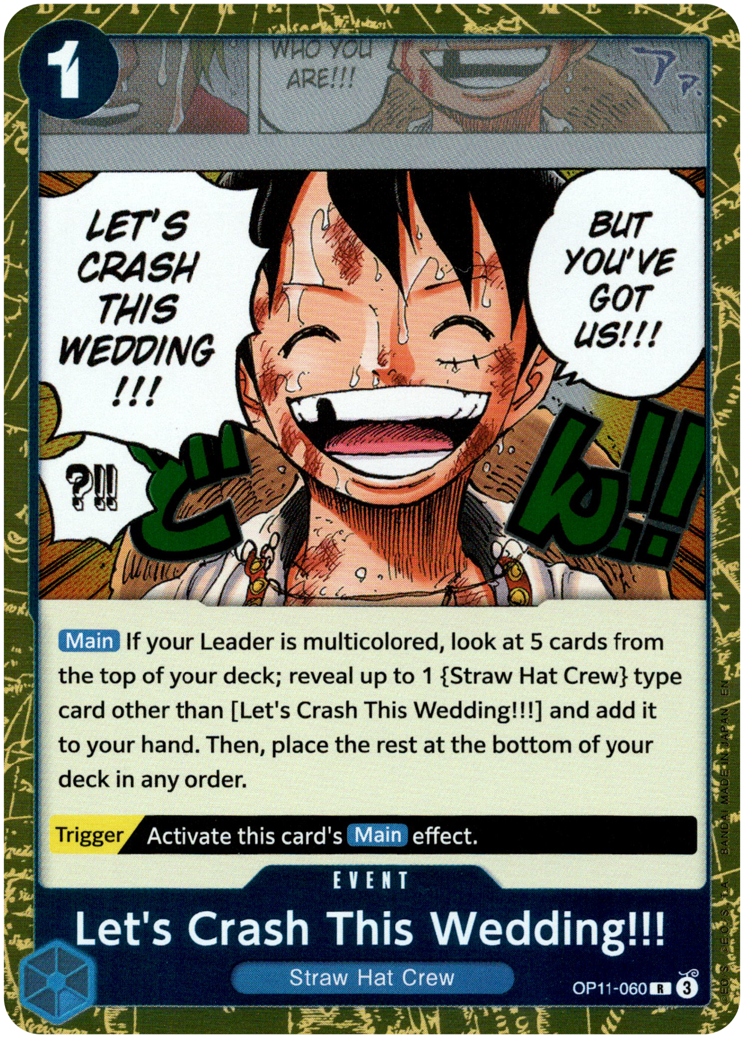 Let's Crash This Wedding!!! - OP11-060 R - A Fist of Divine Speed - Foil - Card Cavern