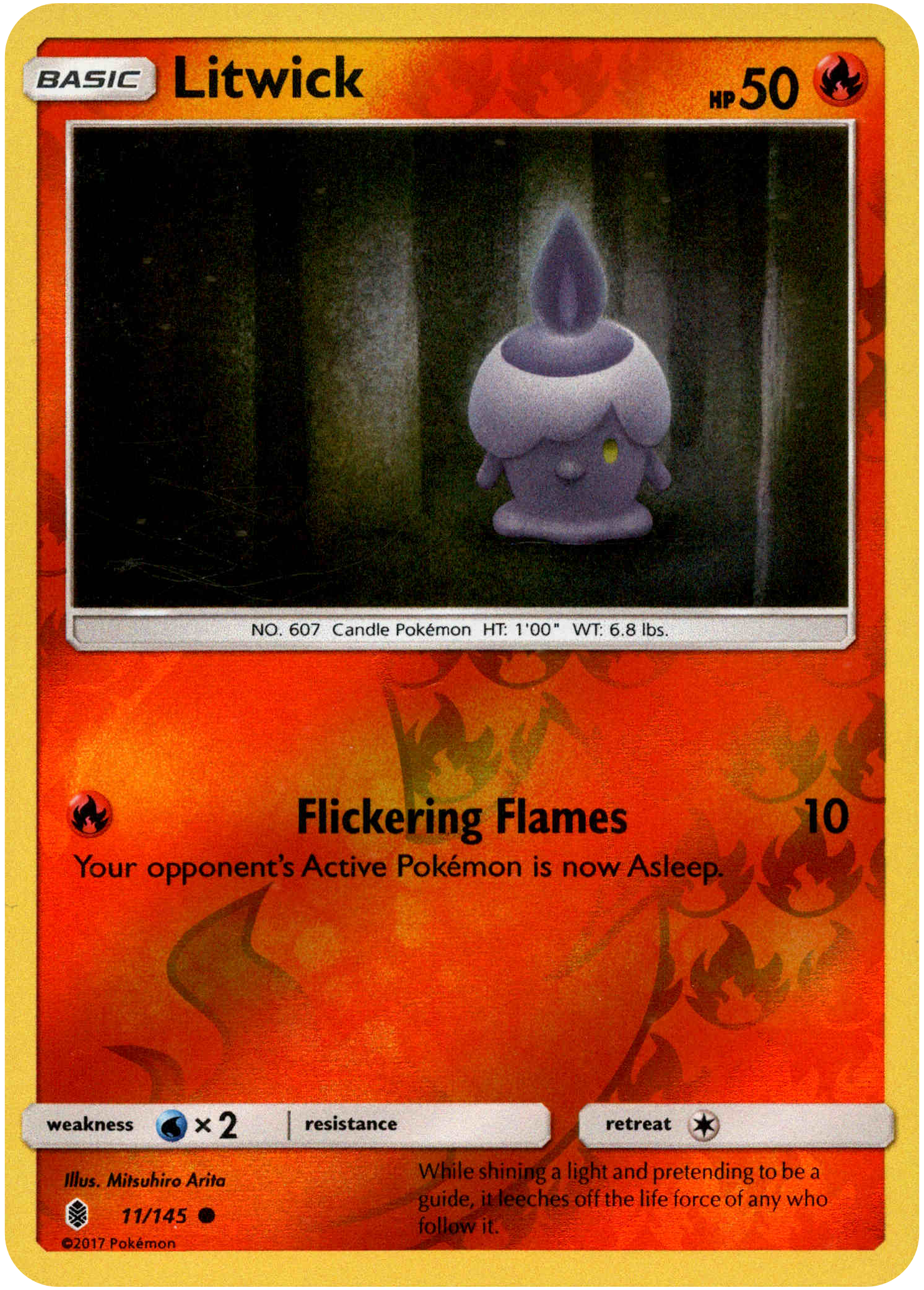 Litwick - 11/145 - Guardians Rising - Reverse Holo - Card Cavern