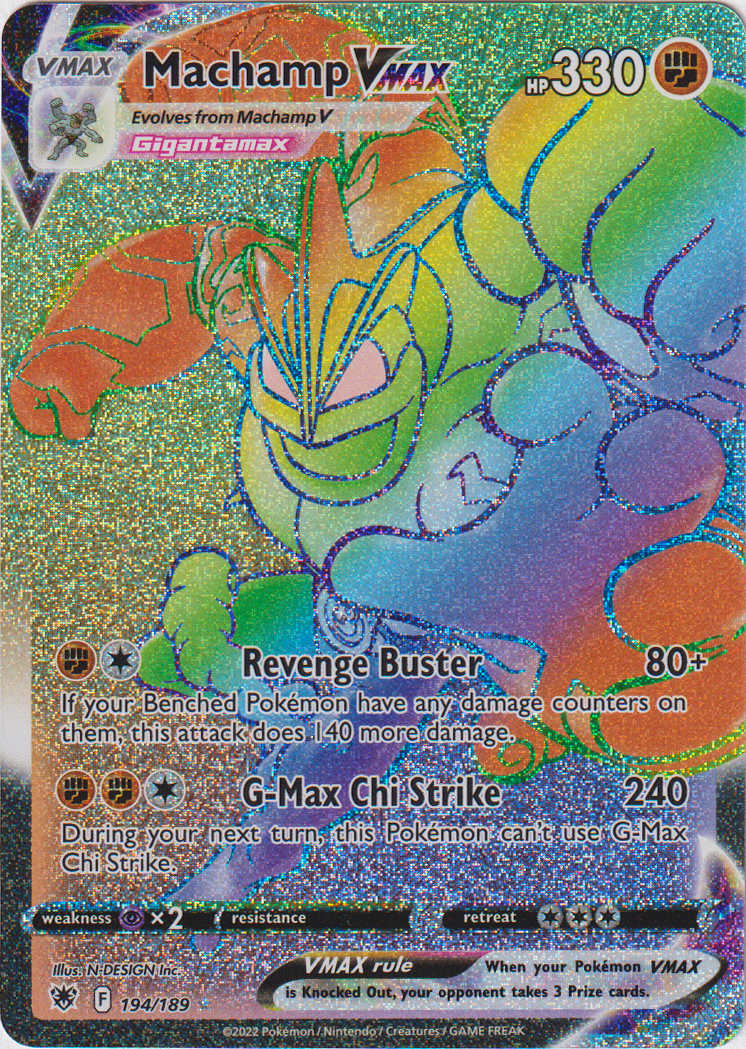 Machamp VMAX Hyper Rare - 194/189 - Astral Radiance - Holo - Card Cavern