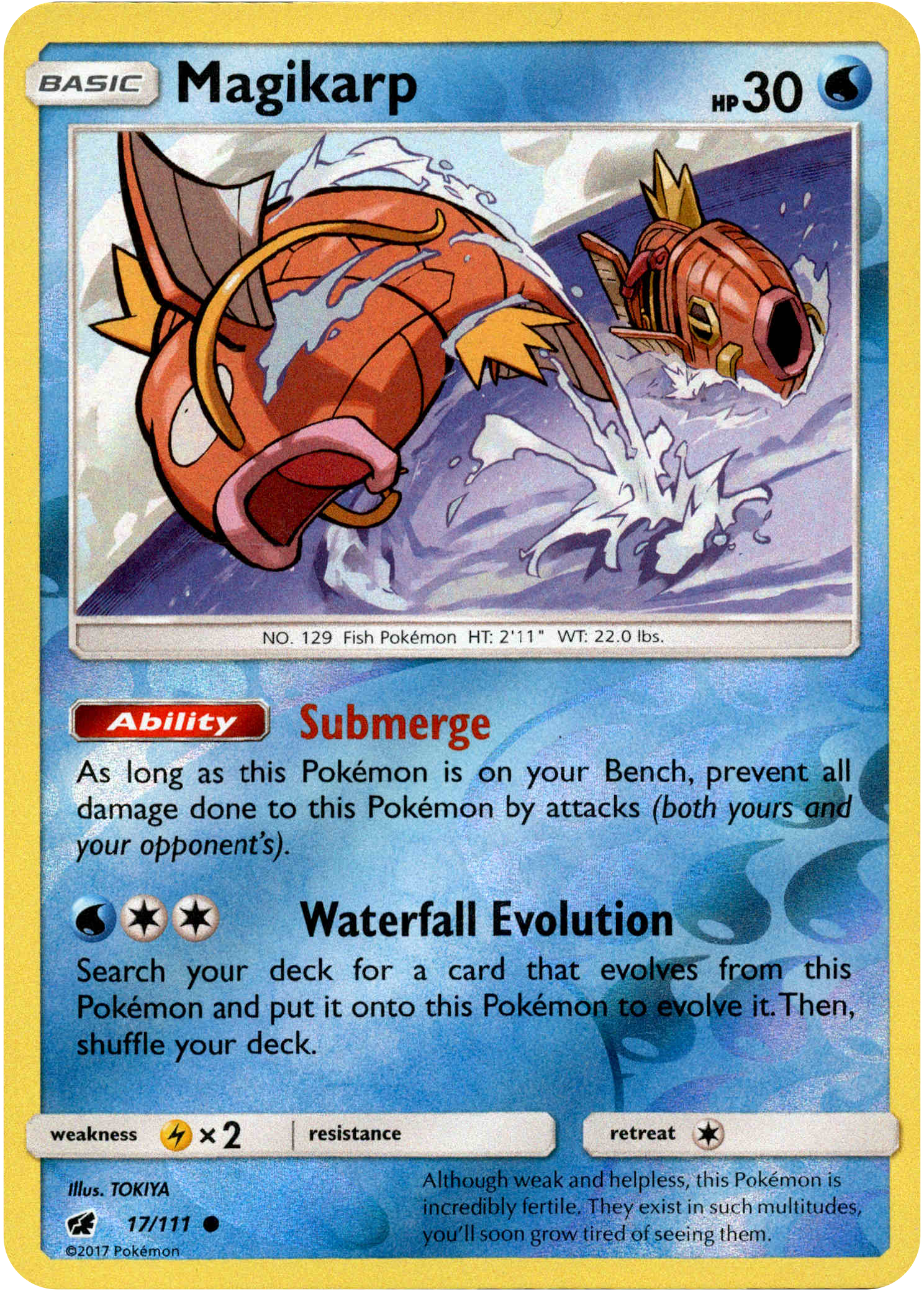 Magikarp - 17/111 - Crimson Invasion - Reverse Holo - Card Cavern