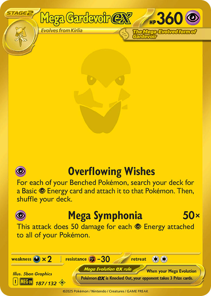 Mega Gardevoir ex - 187/132 - Mega Evolution - Holo - Card Cavern