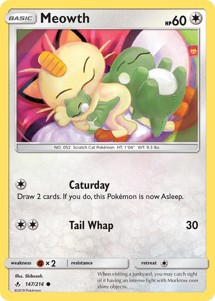 Meowth - 147/214 - Unbroken Bonds - Card Cavern