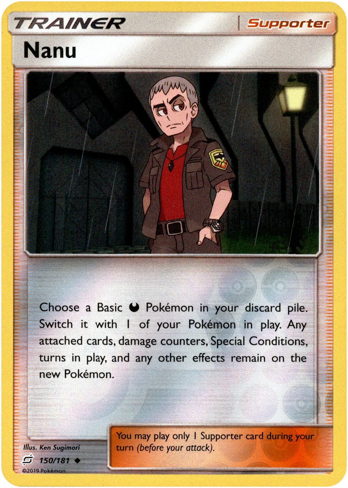 Nanu - 150/181 - Team Up - Reverse Holo - Card Cavern