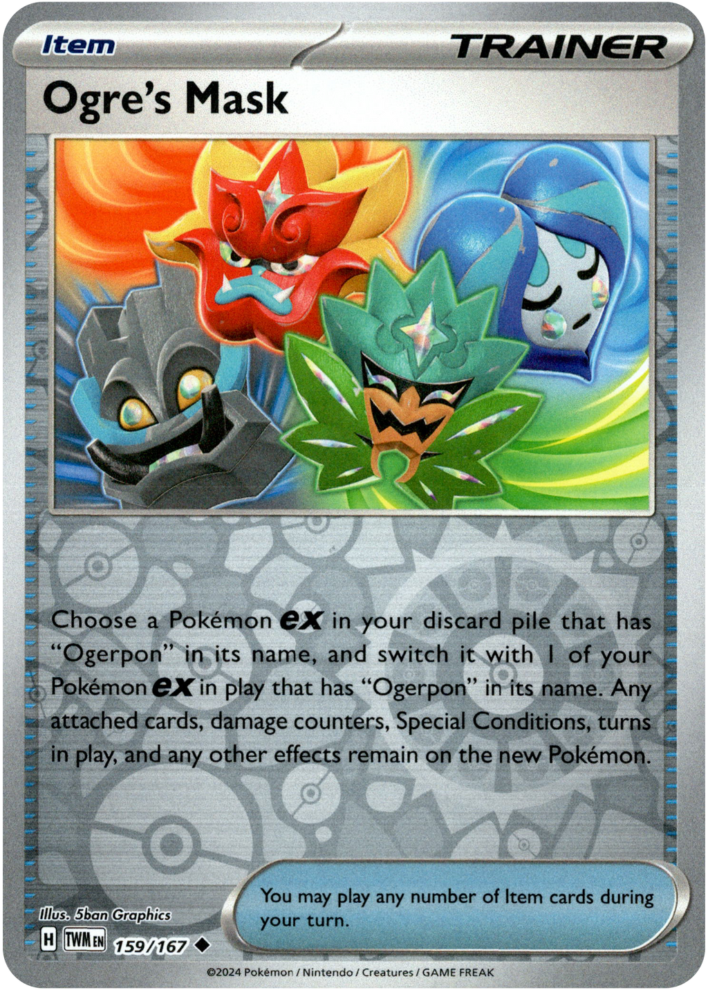 Ogre's Mask - 159/167 - Twilight Masquerade - Reverse Holo – Card