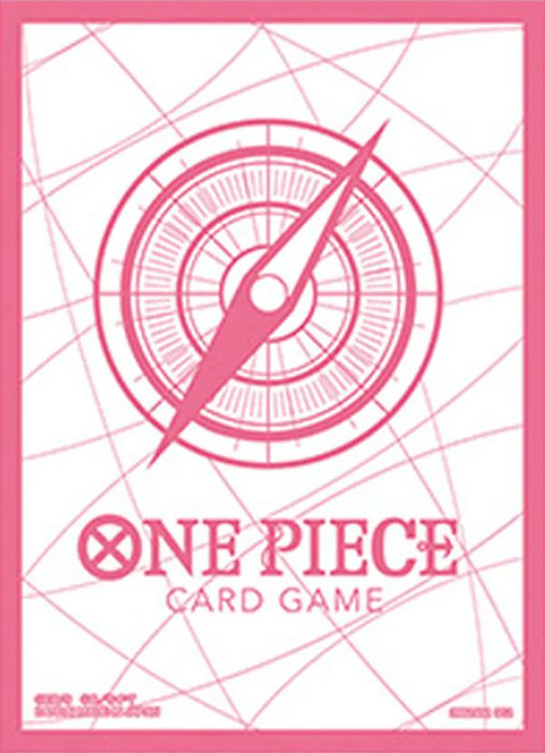 One Piece Card Game Official Card Sleeves: Standard Pink 70 ct. - Bandai - Card Cavern