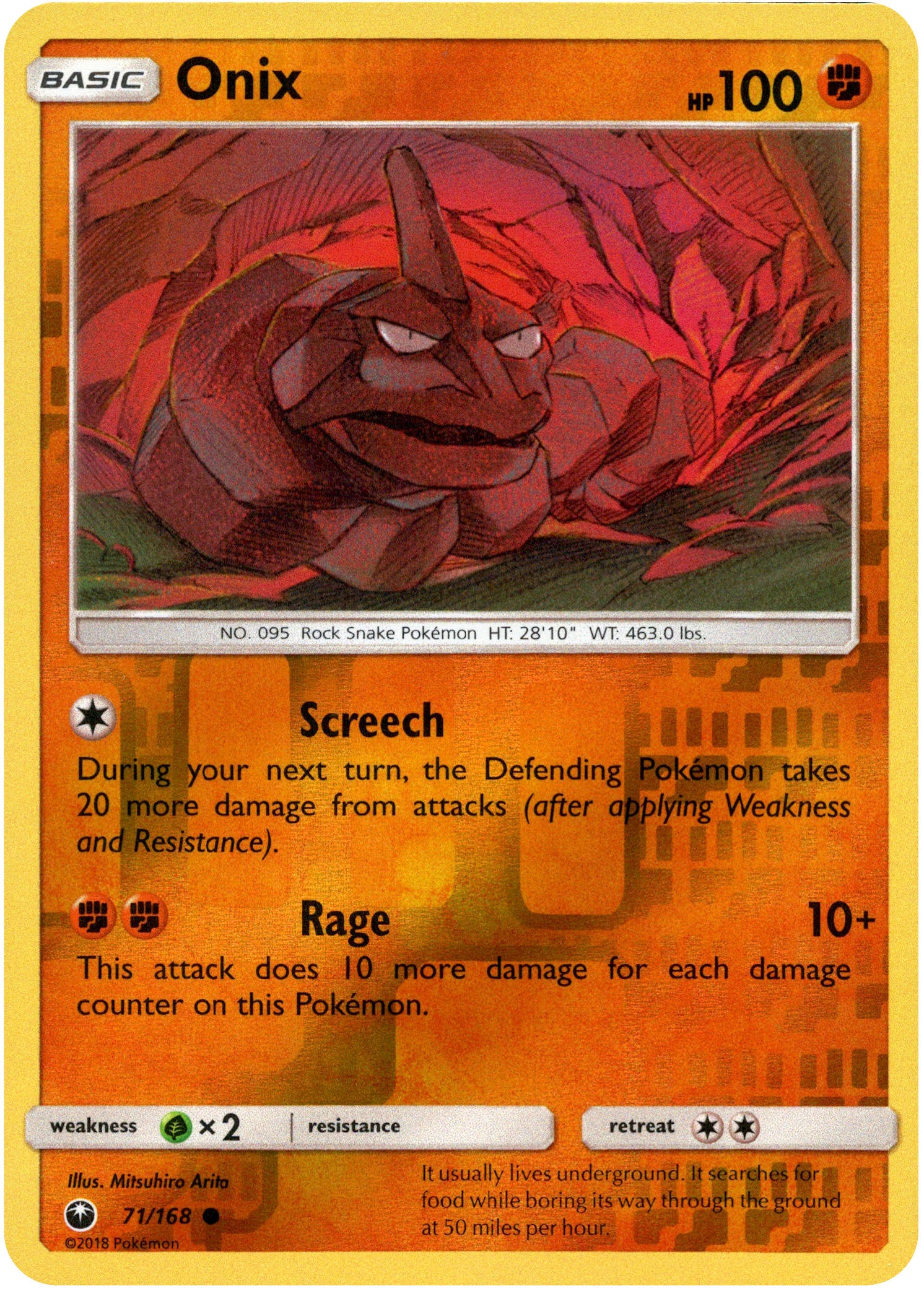 Onix - 71/168 - Celestial Storm - Reverse Holo - Card Cavern