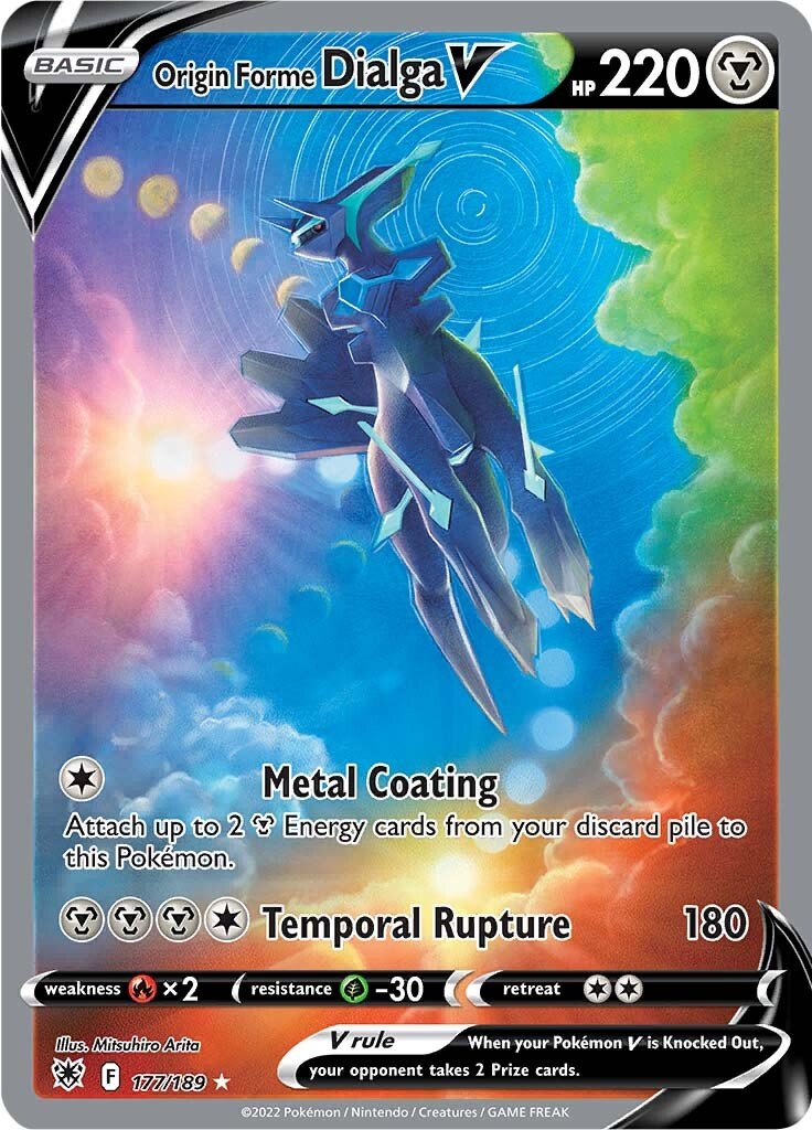 Origin Forme Dialga V Alternate Art - 177/189 - Astral Radiance - Holo - Card Cavern