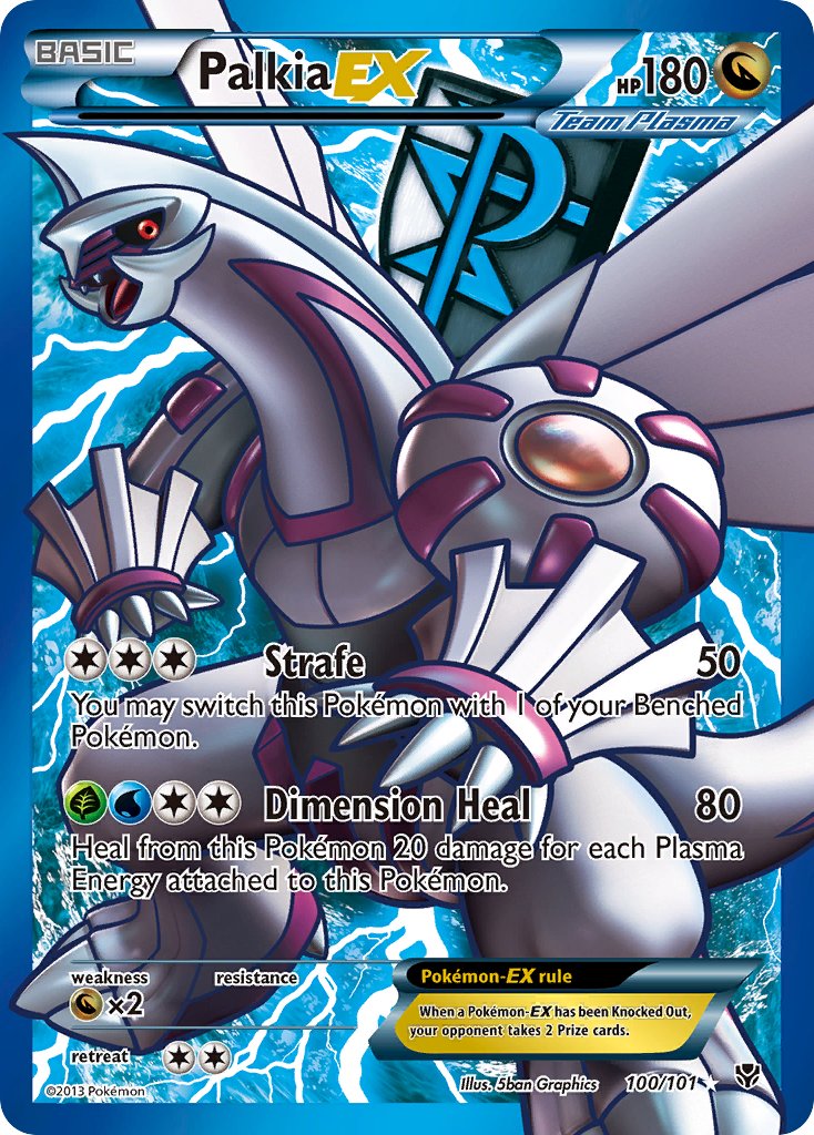 Palkia EX Full Art - 100/101 - Plasma Blast - Holo - Card Cavern