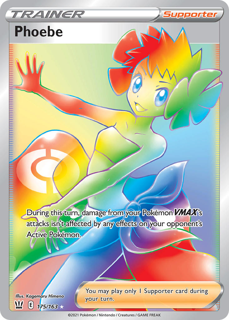 Phoebe Hyper Rare - 175/163 - Battle Styles - Holo - Card Cavern