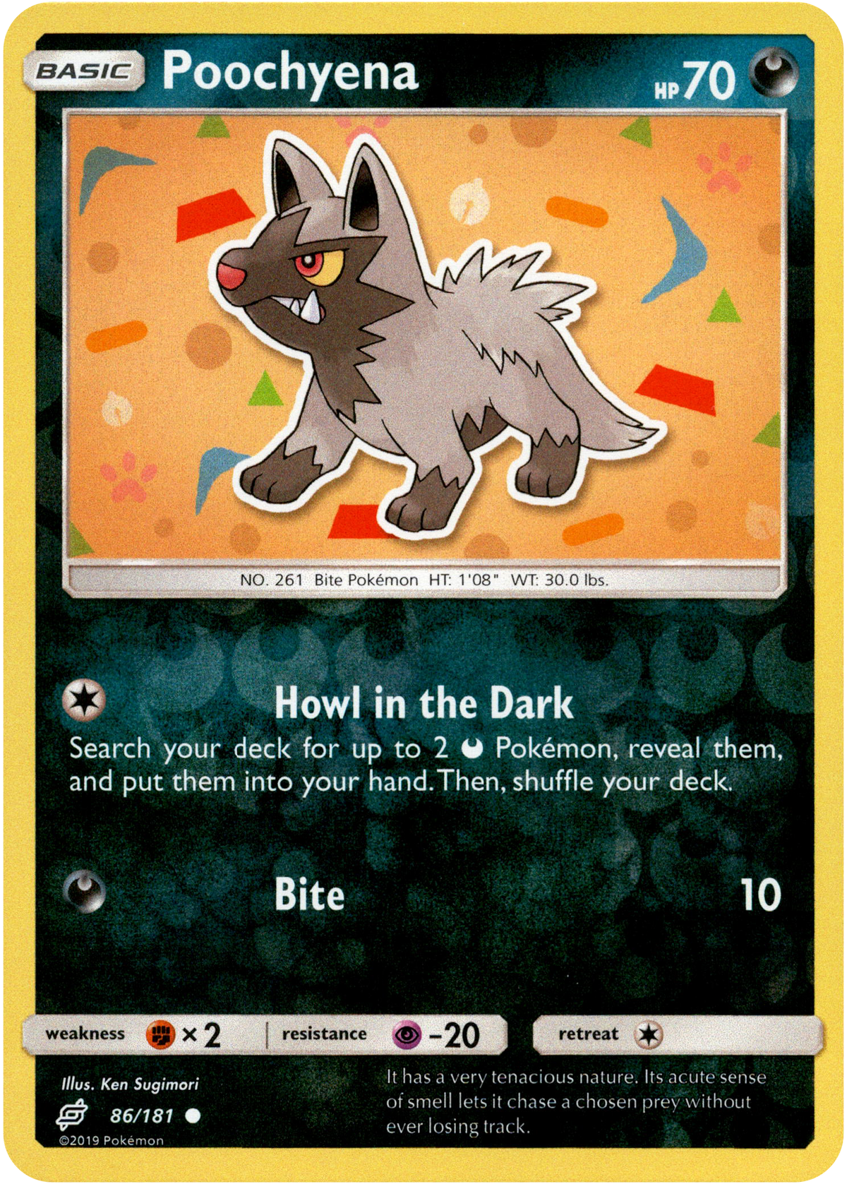 Poochyena - 86/181 - Team Up - Reverse Holo - Card Cavern