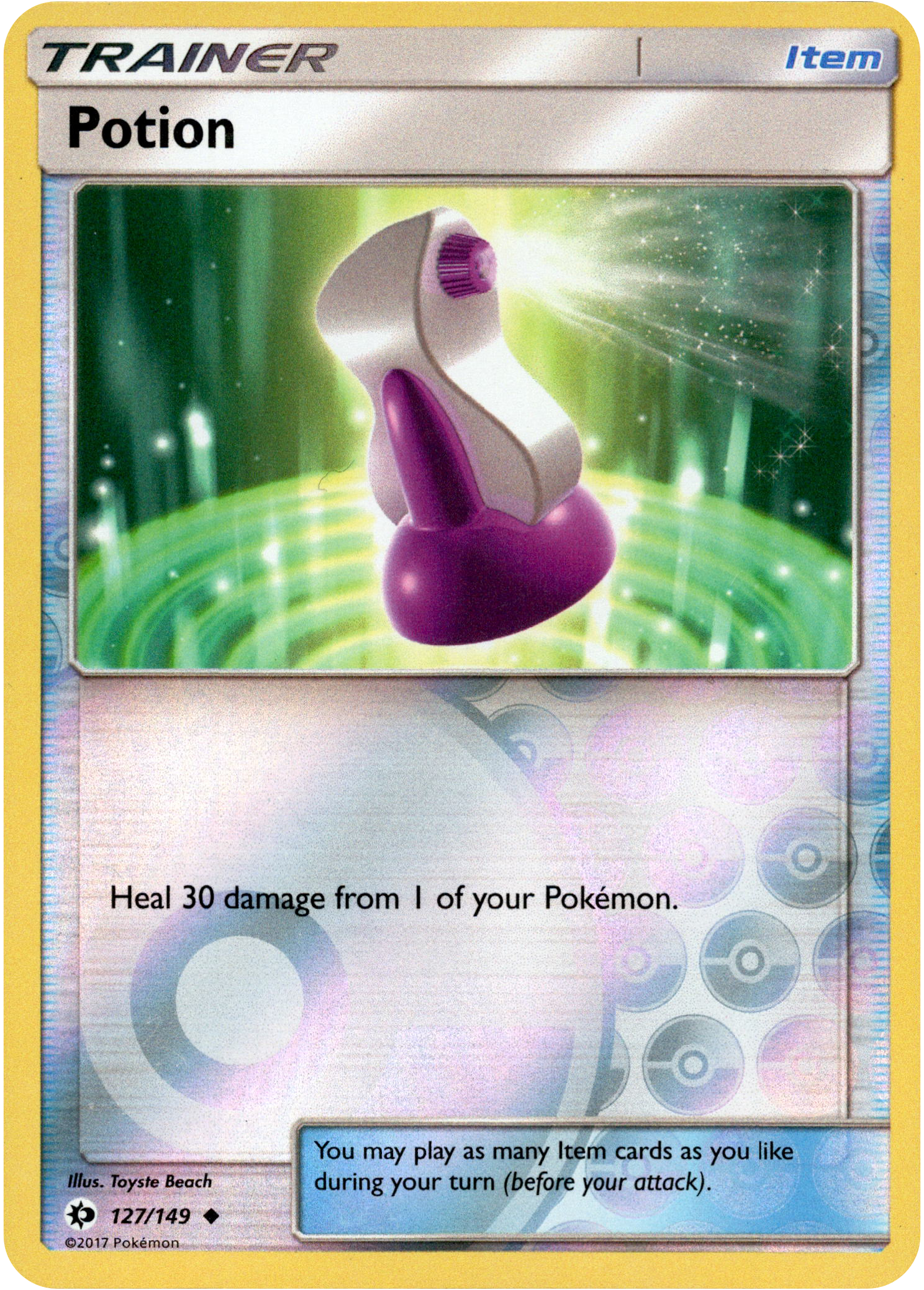 Potion - 127/149 - Sun & Moon - Reverse Holo - Card Cavern