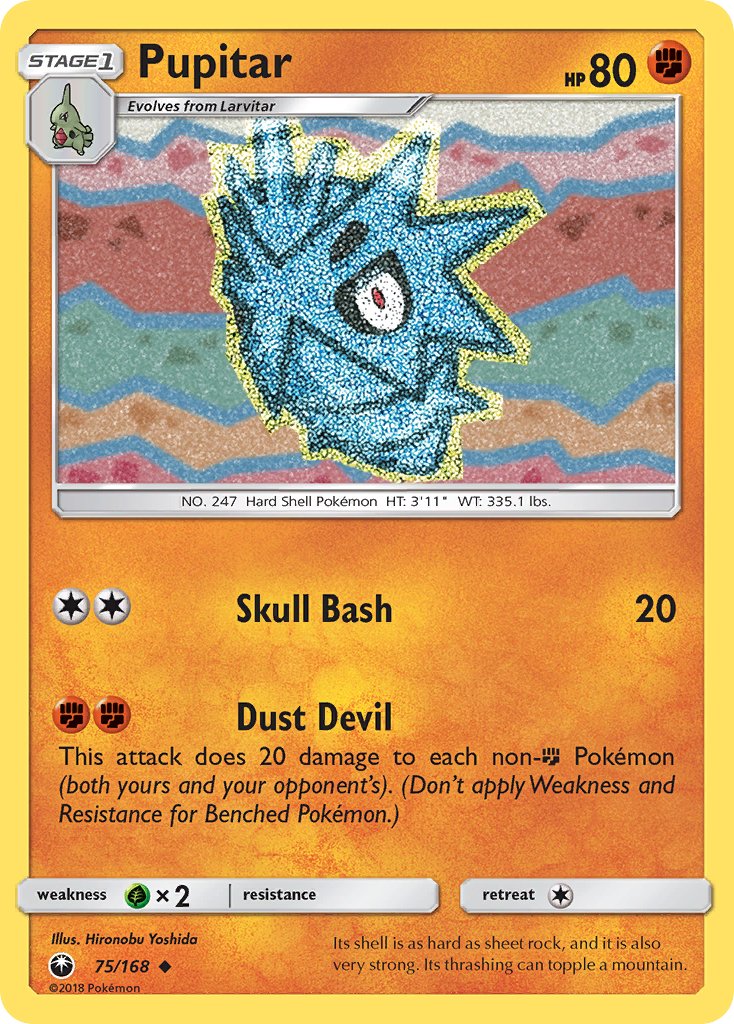 Pupitar - 75/168 - Celestial Storm - Card Cavern