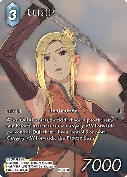 Quistis Full Art - 22-022R - Hidden Hope - Foil - Card Cavern