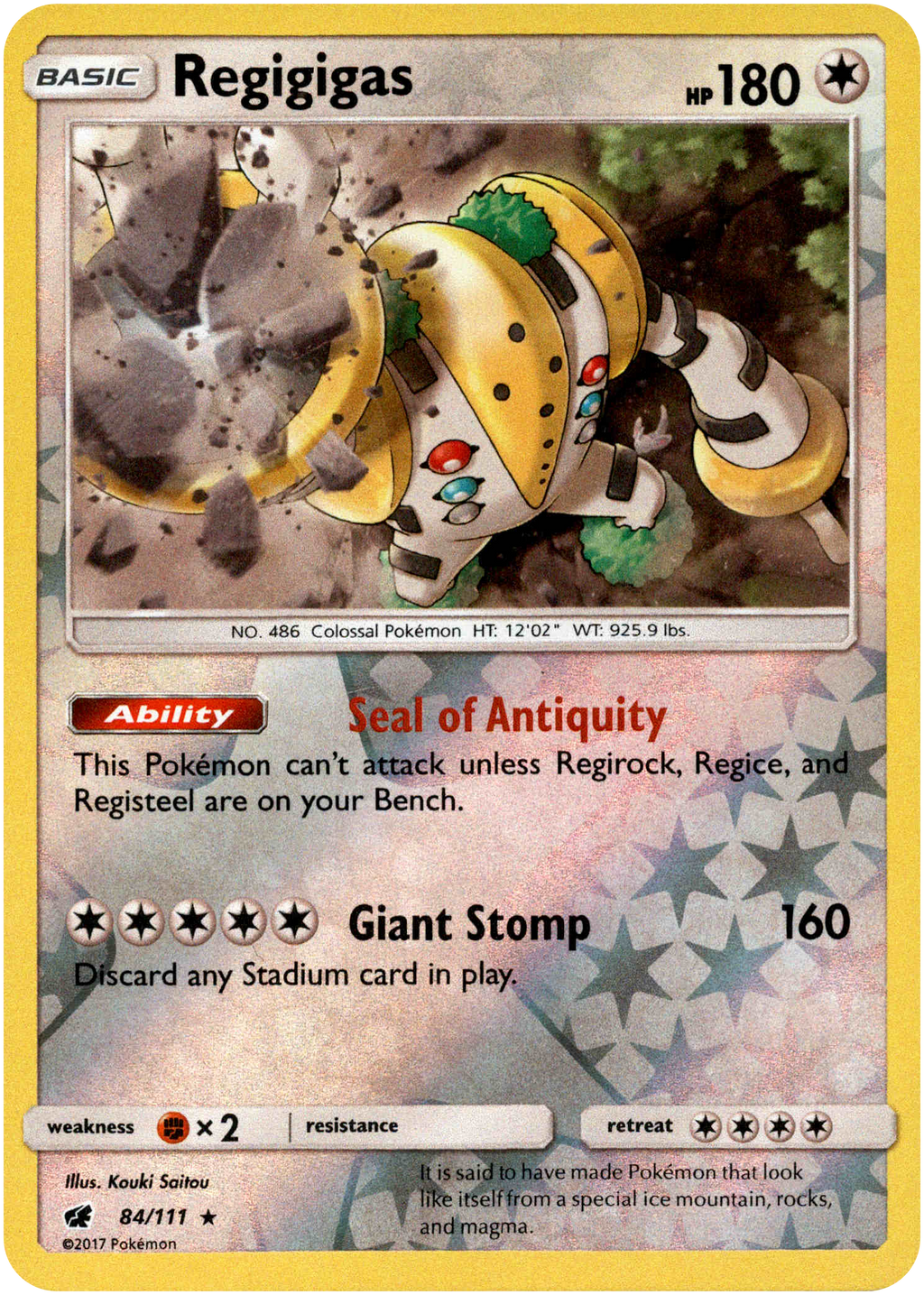 regigigas pokemon card price V Ultra Rare Crown Zenith | Real Authentic Weakness Fighting 2 Resistance None None Retreat Cost Regigigas V & VSTAR -